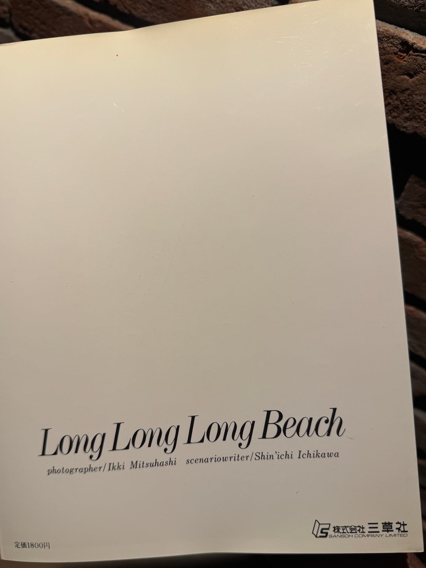Long Long Long Beach (1982), cover